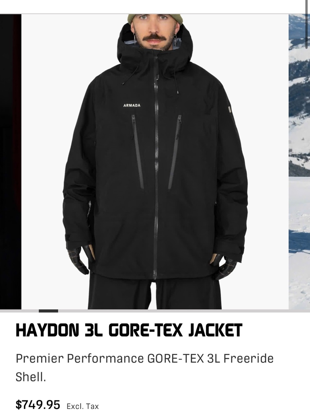 Haydon 3L GORE-TEX Jacket - Black
